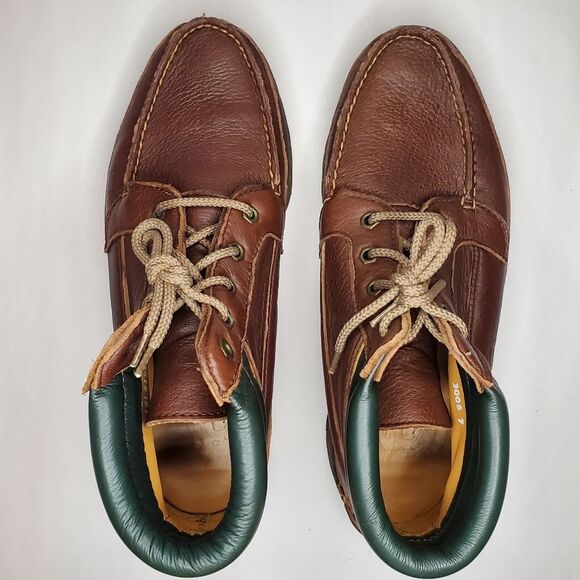 Vintage NWOT H.S Trask Buttery Soft Elk Leather Lace Up Boot Size 8 main image 3